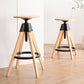 Adjustable Modern Counter Bar Stool Armless Wood Backless Bar Stool with Swivel Clearhalo 'Bar Furniture' 'Bar Stools' 'bar_stools' 'furn' 'furn_bar_stools' 'furniture_bar_stools' 'Kitchen & Dining Furniture' 'kitchen&dining_furn' 'kitchen' 'kitchen_furn' Furniture' 4380217