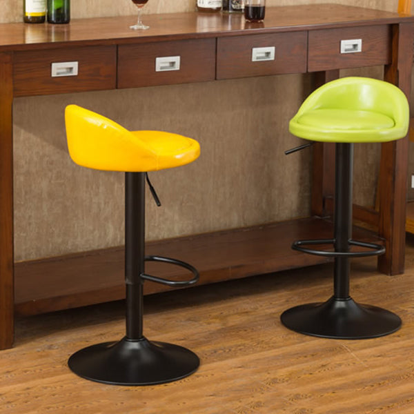 Modern Liftable Backrest Counter Stool Steel Household Bar Stool with Cushion and Pedal Clearhalo 'Bar Furniture' 'Bar Stools' 'bar_stools' 'furn' 'furn_bar_stools' 'furniture_bar_stools' 'Kitchen & Dining Furniture' 'kitchen&dining_furn' 'kitchen' 'kitchen_furn' Furniture' 4380232