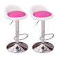 Modern Liftable Backrest Counter Stool Steel Household Bar Stool with Cushion and Pedal White-Red 2 Piece Set Clearhalo 'Bar Furniture' 'Bar Stools' 'bar_stools' 'furn' 'furn_bar_stools' 'furniture_bar_stools' 'Kitchen & Dining Furniture' 'kitchen&dining_furn' 'kitchen' 'kitchen_furn' Furniture' 4380234