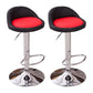 Modern Liftable Backrest Counter Stool Steel Household Bar Stool with Cushion and Pedal Red-Black 2 Piece Set Clearhalo 'Bar Furniture' 'Bar Stools' 'bar_stools' 'furn' 'furn_bar_stools' 'furniture_bar_stools' 'Kitchen & Dining Furniture' 'kitchen&dining_furn' 'kitchen' 'kitchen_furn' Furniture' 4380243