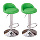 Modern Liftable Backrest Counter Stool Steel Household Bar Stool with Cushion and Pedal Green 2 Piece Set Clearhalo 'Bar Furniture' 'Bar Stools' 'bar_stools' 'furn' 'furn_bar_stools' 'furniture_bar_stools' 'Kitchen & Dining Furniture' 'kitchen&dining_furn' 'kitchen' 'kitchen_furn' Furniture' 4380252