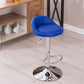 Modern Liftable Backrest Counter Stool Steel Household Bar Stool with Cushion and Pedal Royal Blue 1 Piece Clearhalo 'Bar Furniture' 'Bar Stools' 'bar_stools' 'furn' 'furn_bar_stools' 'furniture_bar_stools' 'Kitchen & Dining Furniture' 'kitchen&dining_furn' 'kitchen' 'kitchen_furn' Furniture' 4380260