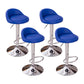 Modern Liftable Backrest Counter Stool Steel Household Bar Stool with Cushion and Pedal Royal Blue 4 Piece Set Clearhalo 'Bar Furniture' 'Bar Stools' 'bar_stools' 'furn' 'furn_bar_stools' 'furniture_bar_stools' 'Kitchen & Dining Furniture' 'kitchen&dining_furn' 'kitchen' 'kitchen_furn' Furniture' 4380262