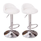Modern Liftable Backrest Counter Stool Steel Household Bar Stool with Cushion and Pedal White 2 Piece Set Clearhalo 'Bar Furniture' 'Bar Stools' 'bar_stools' 'furn' 'furn_bar_stools' 'furniture_bar_stools' 'Kitchen & Dining Furniture' 'kitchen&dining_furn' 'kitchen' 'kitchen_furn' Furniture' 4380285