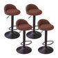 Modern Liftable Backrest Counter Stool Steel Household Bar Stool with Cushion and Pedal Coffee 4 Piece Set Clearhalo 'Bar Furniture' 'Bar Stools' 'bar_stools' 'furn' 'furn_bar_stools' 'furniture_bar_stools' 'Kitchen & Dining Furniture' 'kitchen&dining_furn' 'kitchen' 'kitchen_furn' Furniture' 4380298