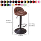 Modern Liftable Backrest Counter Stool Steel Household Bar Stool with Cushion and Pedal Clearhalo 'Bar Furniture' 'Bar Stools' 'bar_stools' 'furn' 'furn_bar_stools' 'furniture_bar_stools' 'Kitchen & Dining Furniture' 'kitchen&dining_furn' 'kitchen' 'kitchen_furn' Furniture' 4380299