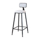 Modern Metal Upholstered Bar Stool Bristol Bar Stool with Iron Legs and Cushion White 1 Piece Bar Stool(30"H) Clearhalo 'Bar Furniture' 'Bar Stools' 'bar_stools' 'furn' 'furn_bar_stools' 'furniture_bar_stools' 'Kitchen & Dining Furniture' 'kitchen&dining_furn' 'kitchen' 'kitchen_furn' Furniture' 4380378