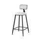 Modern Metal Upholstered Bar Stool Bristol Bar Stool with Iron Legs and Cushion White 1 Piece Counter Stool(26"H) Clearhalo 'Bar Furniture' 'Bar Stools' 'bar_stools' 'furn' 'furn_bar_stools' 'furniture_bar_stools' 'Kitchen & Dining Furniture' 'kitchen&dining_furn' 'kitchen' 'kitchen_furn' Furniture' 4380422