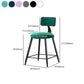Modern Metal Upholstered Bar Stool Bristol Bar Stool with Iron Legs and Cushion Clearhalo 'Bar Furniture' 'Bar Stools' 'bar_stools' 'furn' 'furn_bar_stools' 'furniture_bar_stools' 'Kitchen & Dining Furniture' 'kitchen&dining_furn' 'kitchen' 'kitchen_furn' Furniture' 4380427
