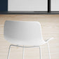 Contemporary Plastic Barstool Bristol Bar Stool With Metal Legs and Low Back Clearhalo 'Bar Furniture' 'Bar Stools' 'bar_stools' 'furn' 'furn_bar_stools' 'furniture_bar_stools' 'Kitchen & Dining Furniture' 'kitchen&dining_furn' 'kitchen' 'kitchen_furn' Furniture' 4380437