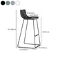 Contemporary Plastic Barstool Bristol Bar Stool With Metal Legs and Low Back Clearhalo 'Bar Furniture' 'Bar Stools' 'bar_stools' 'furn' 'furn_bar_stools' 'furniture_bar_stools' 'Kitchen & Dining Furniture' 'kitchen&dining_furn' 'kitchen' 'kitchen_furn' Furniture' 4380468