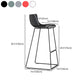 Contemporary Plastic Barstool Bristol Bar Stool With Metal Legs and Low Back Clearhalo 'Bar Furniture' 'Bar Stools' 'bar_stools' 'furn' 'furn_bar_stools' 'furniture_bar_stools' 'Kitchen & Dining Furniture' 'kitchen&dining_furn' 'kitchen' 'kitchen_furn' Furniture' 4380470