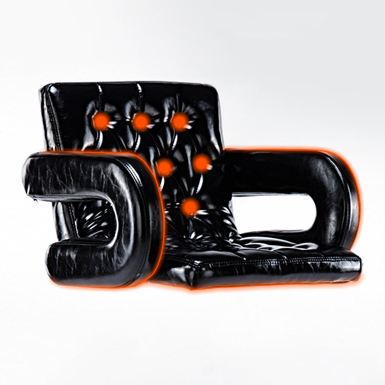 Modern Armed PU Upholstery Bar Stool Adjustable Swivel Backrest Counter Chair Clearhalo 'Bar Furniture' 'Bar Stools' 'bar_stools' 'furn' 'furn_bar_stools' 'furniture_bar_stools' 'Kitchen & Dining Furniture' 'kitchen&dining_furn' 'kitchen' 'kitchen_furn' Furniture' 4380527