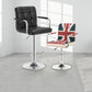 Modern Leather Low Back Bar Stool Armed Quilted Adjustable Height Counter Stool Clearhalo 'Bar Furniture' 'Bar Stools' 'bar_stools' 'furn' 'furn_bar_stools' 'furniture_bar_stools' 'Kitchen & Dining Furniture' 'kitchen&dining_furn' 'kitchen' 'kitchen_furn' Furniture' 4380542