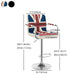 Modern Leather Low Back Bar Stool Armed Quilted Adjustable Height Counter Stool Clearhalo 'Bar Furniture' 'Bar Stools' 'bar_stools' 'furn' 'furn_bar_stools' 'furniture_bar_stools' 'Kitchen & Dining Furniture' 'kitchen&dining_furn' 'kitchen' 'kitchen_furn' Furniture' 4380567
