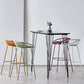 Modern Plastic Seats Barstool Metal 4 Legs Macron Bar Stool for Indoor 1 Piece Clearhalo 'Bar Furniture' 'Bar Stools' 'bar_stools' 'furn' 'furn_bar_stools' 'furniture_bar_stools' 'Kitchen & Dining Furniture' 'kitchen&dining_furn' 'kitchen' 'kitchen_furn' Furniture' 4380587