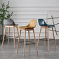 Nordic Style Plastic Wood Barstool 4 Legs Backrest Colorful Bar Stool, Set of 2 Clearhalo 'Bar Furniture' 'Bar Stools' 'bar_stools' 'furn' 'furn_bar_stools' 'furniture_bar_stools' 'Kitchen & Dining Furniture' 'kitchen&dining_furn' 'kitchen' 'kitchen_furn' Furniture' 4380589