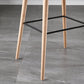 Nordic Style Plastic Wood Barstool 4 Legs Backrest Colorful Bar Stool, Set of 2 Clearhalo 'Bar Furniture' 'Bar Stools' 'bar_stools' 'furn' 'furn_bar_stools' 'furniture_bar_stools' 'Kitchen & Dining Furniture' 'kitchen&dining_furn' 'kitchen' 'kitchen_furn' Furniture' 4380603