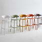 Nordic Style Plastic Seats Barstool 4 Legs Backrest Colorful Bar Stool (set of 2) Clearhalo 'Bar Furniture' 'Bar Stools' 'bar_stools' 'furn' 'furn_bar_stools' 'furniture_bar_stools' 'Kitchen & Dining Furniture' 'kitchen&dining_furn' 'kitchen' 'kitchen_furn' Furniture' 4380634