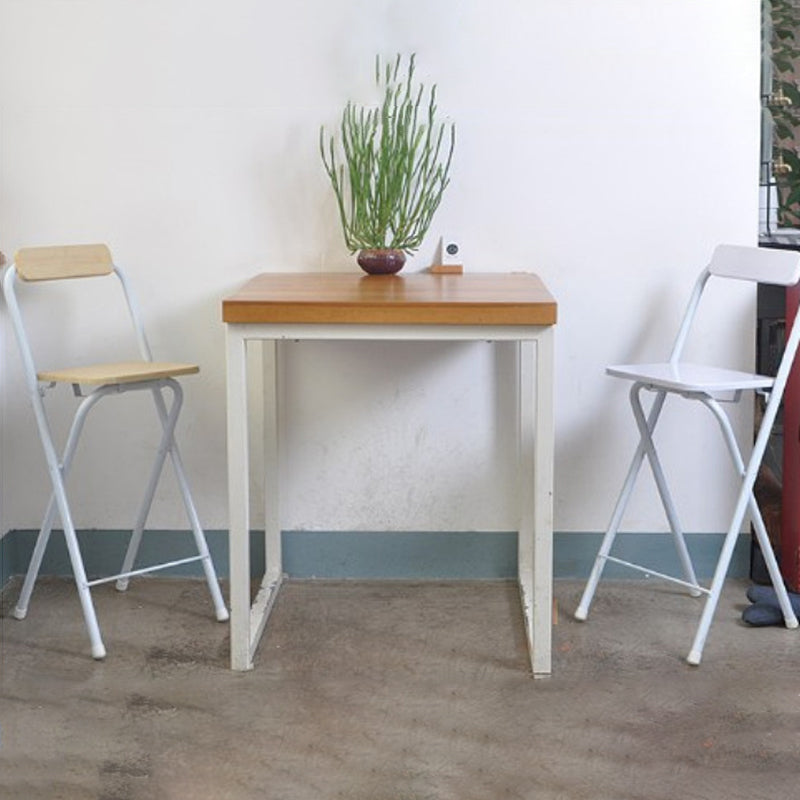 Industrial Style Fold Counter Stools Indoor Wood Metal Simple Bar Stool Clearhalo 'Bar Furniture' 'Bar Stools' 'bar_stools' 'furn' 'furn_bar_stools' 'furniture_bar_stools' 'Kitchen & Dining Furniture' 'kitchen&dining_furn' 'kitchen' 'kitchen_furn' Furniture' 4380649