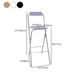 Industrial Style Fold Counter Stools Indoor Wood Metal Simple Bar Stool Clearhalo 'Bar Furniture' 'Bar Stools' 'bar_stools' 'furn' 'furn_bar_stools' 'furniture_bar_stools' 'Kitchen & Dining Furniture' 'kitchen&dining_furn' 'kitchen' 'kitchen_furn' Furniture' 4380664