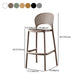 Contemporary Stackable Counter Stools Colorful Indoor Bar Stool, Set of 4 Clearhalo 'Bar Furniture' 'Bar Stools' 'bar_stools' 'furn' 'furn_bar_stools' 'furniture_bar_stools' 'Kitchen & Dining Furniture' 'kitchen&dining_furn' 'kitchen' 'kitchen_furn' Furniture' 4380685