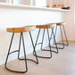 Contemporary Wood Seats Counter Stools Black Base Indoor Bar Stool for Kitchen Clearhalo 'Bar Furniture' 'Bar Stools' 'bar_stools' 'furn' 'furn_bar_stools' 'furniture_bar_stools' 'Kitchen & Dining Furniture' 'kitchen&dining_furn' 'kitchen' 'kitchen_furn' Furniture' 4380686