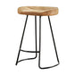 Contemporary Wood Seats Counter Stools Black Base Indoor Bar Stool for Kitchen Clearhalo 'Bar Furniture' 'Bar Stools' 'bar_stools' 'furn' 'furn_bar_stools' 'furniture_bar_stools' 'Kitchen & Dining Furniture' 'kitchen&dining_furn' 'kitchen' 'kitchen_furn' Furniture' 4380692