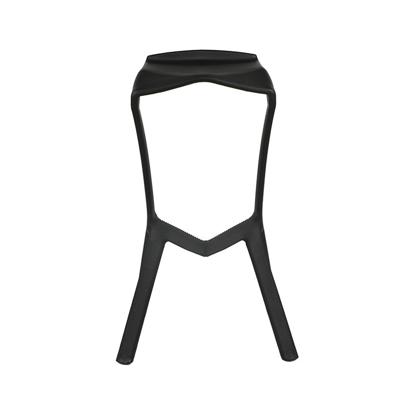 Nordic Distinctive Modelling Barstool Plastic 4 Legs Bar Stool for Living Room, Set of 4 Clearhalo 'Bar Furniture' 'Bar Stools' 'bar_stools' 'furn' 'furn_bar_stools' 'furniture_bar_stools' 'Kitchen & Dining Furniture' 'kitchen&dining_furn' 'kitchen' 'kitchen_furn' Furniture' 4380715
