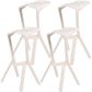Nordic Distinctive Modelling Barstool Plastic 4 Legs Bar Stool for Living Room, Set of 4 White 4 Piece Set Clearhalo 'Bar Furniture' 'Bar Stools' 'bar_stools' 'furn' 'furn_bar_stools' 'furniture_bar_stools' 'Kitchen & Dining Furniture' 'kitchen&dining_furn' 'kitchen' 'kitchen_furn' Furniture' 4380716