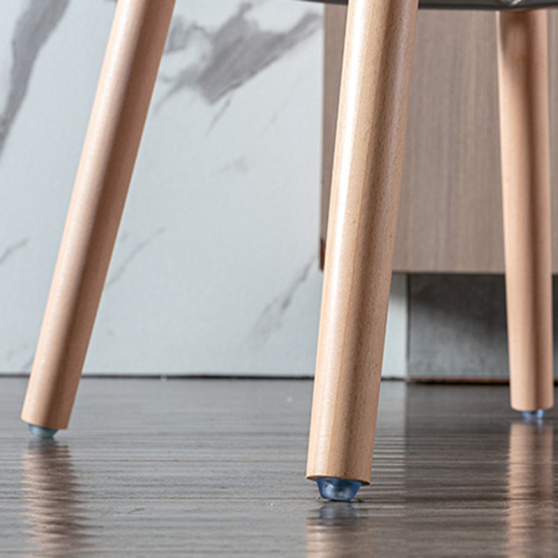 Nordic Style Barstool Plastic Seat Wood 4 Legs Bar Stool for Dining Room, Set of 2 Clearhalo 'Bar Furniture' 'Bar Stools' 'bar_stools' 'furn' 'furn_bar_stools' 'furniture_bar_stools' 'Kitchen & Dining Furniture' 'kitchen&dining_furn' 'kitchen' 'kitchen_furn' Furniture' 4380729