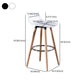 Nordic Style Barstool Plastic Seat Wood 4 Legs Bar Stool for Dining Room, Set of 2 Clearhalo 'Bar Furniture' 'Bar Stools' 'bar_stools' 'furn' 'furn_bar_stools' 'furniture_bar_stools' 'Kitchen & Dining Furniture' 'kitchen&dining_furn' 'kitchen' 'kitchen_furn' Furniture' 4380732