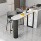 Industrial Style Bar Table Stone Top 42-inch Height Pub Table for Kitchen 70.9"L x 15.7"W x 41.3"H White Without Chairs Clearhalo 'Bar Furniture' 'Bar Tables' 'bar_tables' 'furn' 'furn_bar_tables' 'Furniture' 'furniture_bar_tables' 'Kitchen & Dining Furniture' 'kitchen&dining_furn' 'kitchen' 4380763