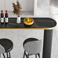 Industrial Style Bar Table Stone Top 42-inch Height Pub Table for Kitchen Clearhalo 'Bar Furniture' 'Bar Tables' 'bar_tables' 'furn' 'furn_bar_tables' 'Furniture' 'furniture_bar_tables' 'Kitchen & Dining Furniture' 'kitchen&dining_furn' 'kitchen' 4380767