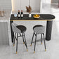 Industrial Style Bar Table Stone Top 42-inch Height Pub Table for Kitchen Clearhalo 'Bar Furniture' 'Bar Tables' 'bar_tables' 'furn' 'furn_bar_tables' 'Furniture' 'furniture_bar_tables' 'Kitchen & Dining Furniture' 'kitchen&dining_furn' 'kitchen' 4380772