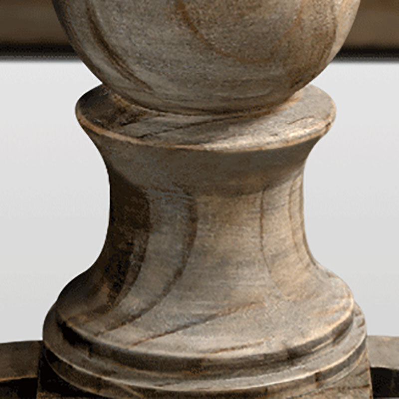 Industrial Distressed Wood Bar Table Gray Rectangle Top 41.3"H Bistro Table with Trestle Clearhalo 'Bar Furniture' 'Bar Tables' 'bar_tables' 'furn' 'furn_bar_tables' 'Furniture' 'furniture_bar_tables' 'Kitchen & Dining Furniture' 'kitchen&dining_furn' 'kitchen' 4380925