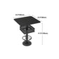 Industrial Black Iron Bar Table Faux Marble Top 41.3"H Bistro Table with Storage Clearhalo 'Bar Furniture' 'Bar Tables' 'bar_tables' 'furn' 'furn_bar_tables' 'Furniture' 'furniture_bar_tables' 'Kitchen & Dining Furniture' 'kitchen&dining_furn' 'kitchen' 4381005
