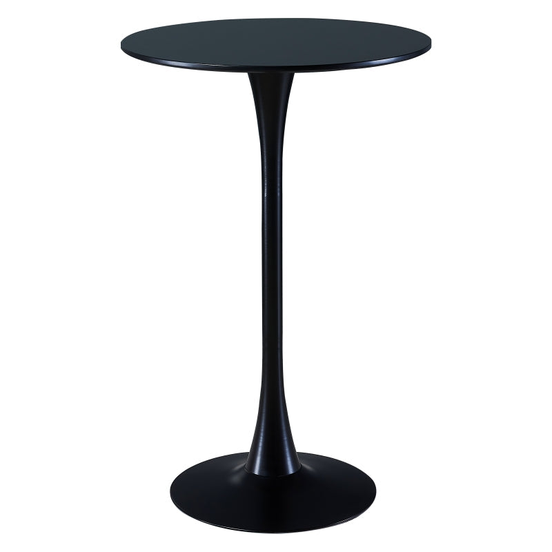 Industrial Iron Bar Table Round Top Indoor 41.3"H Bistro Table with Pedestal Clearhalo 'Bar Furniture' 'Bar Tables' 'bar_tables' 'furn' 'furn_bar_tables' 'Furniture' 'furniture_bar_tables' 'Kitchen & Dining Furniture' 'kitchen&dining_furn' 'kitchen' 4381026
