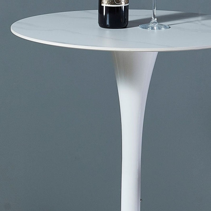 Industrial Iron Bar Table Round Top Indoor 41.3"H Bistro Table with Pedestal Clearhalo 'Bar Furniture' 'Bar Tables' 'bar_tables' 'furn' 'furn_bar_tables' 'Furniture' 'furniture_bar_tables' 'Kitchen & Dining Furniture' 'kitchen&dining_furn' 'kitchen' 4381029