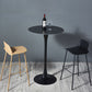 Industrial Iron Bar Table Round Top Indoor 41.3"H Bistro Table with Pedestal Clearhalo 'Bar Furniture' 'Bar Tables' 'bar_tables' 'furn' 'furn_bar_tables' 'Furniture' 'furniture_bar_tables' 'Kitchen & Dining Furniture' 'kitchen&dining_furn' 'kitchen' 4381032