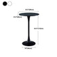 Industrial Iron Bar Table Round Top Indoor 41.3"H Bistro Table with Pedestal Clearhalo 'Bar Furniture' 'Bar Tables' 'bar_tables' 'furn' 'furn_bar_tables' 'Furniture' 'furniture_bar_tables' 'Kitchen & Dining Furniture' 'kitchen&dining_furn' 'kitchen' 4381038