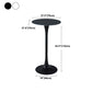 Industrial Iron Bar Table Round Top Indoor 41.3"H Bistro Table with Pedestal Clearhalo 'Bar Furniture' 'Bar Tables' 'bar_tables' 'furn' 'furn_bar_tables' 'Furniture' 'furniture_bar_tables' 'Kitchen & Dining Furniture' 'kitchen&dining_furn' 'kitchen' 4381039