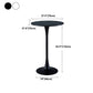 Industrial Iron Bar Table Round Top Indoor 41.3"H Bistro Table with Pedestal Clearhalo 'Bar Furniture' 'Bar Tables' 'bar_tables' 'furn' 'furn_bar_tables' 'Furniture' 'furniture_bar_tables' 'Kitchen & Dining Furniture' 'kitchen&dining_furn' 'kitchen' 4381040