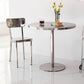 Metal Contemporary Sliver Dining Table Stainless Steel Dining Table with Pedestal Base Clearhalo ' dining_table' 'Dining Tables & Seating' 'Dining Tables' 'furn' 'furn_dining_table' 'Furniture' 'furniture_dining_table' 'Kitchen & Dining Furniture' 'kitchen&dining_furn' 'kitchen' 'kitchen_dining_table' 4381212