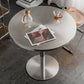 Metal Contemporary Sliver Dining Table Stainless Steel Dining Table with Pedestal Base Clearhalo ' dining_table' 'Dining Tables & Seating' 'Dining Tables' 'furn' 'furn_dining_table' 'Furniture' 'furniture_dining_table' 'Kitchen & Dining Furniture' 'kitchen&dining_furn' 'kitchen' 'kitchen_dining_table' 4381214