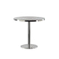 Metal Contemporary Sliver Dining Table Stainless Steel Dining Table with Pedestal Base Clearhalo ' dining_table' 'Dining Tables & Seating' 'Dining Tables' 'furn' 'furn_dining_table' 'Furniture' 'furniture_dining_table' 'Kitchen & Dining Furniture' 'kitchen&dining_furn' 'kitchen' 'kitchen_dining_table' 4381215