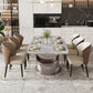 Traditional Luxury Dining Table Rectangle Sintered Stone Table for Living Room Gray Without Chairs Clearhalo ' dining_table' 'Dining Tables & Seating' 'Dining Tables' 'furn' 'furn_dining_table' 'Furniture' 'furniture_dining_table' 'Kitchen & Dining Furniture' 'kitchen&dining_furn' 'kitchen' 'kitchen_dining_table' 4381223