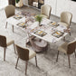 Traditional Luxury Dining Table Rectangle Sintered Stone Table for Living Room Pandora Gold Without Chairs Clearhalo ' dining_table' 'Dining Tables & Seating' 'Dining Tables' 'furn' 'furn_dining_table' 'Furniture' 'furniture_dining_table' 'Kitchen & Dining Furniture' 'kitchen&dining_furn' 'kitchen' 'kitchen_dining_table' 4381224