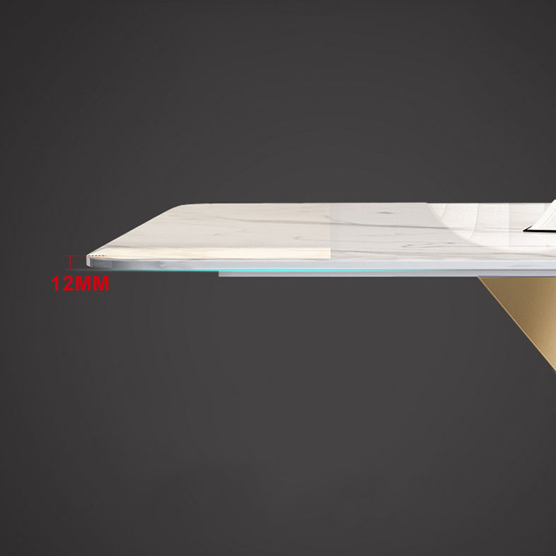 Traditional Luxury Dining Table Rectangle Sintered Stone Table with Pedestal Base Clearhalo ' dining_table' 'Dining Tables & Seating' 'Dining Tables' 'furn' 'furn_dining_table' 'Furniture' 'furniture_dining_table' 'Kitchen & Dining Furniture' 'kitchen&dining_furn' 'kitchen' 'kitchen_dining_table' 4381238