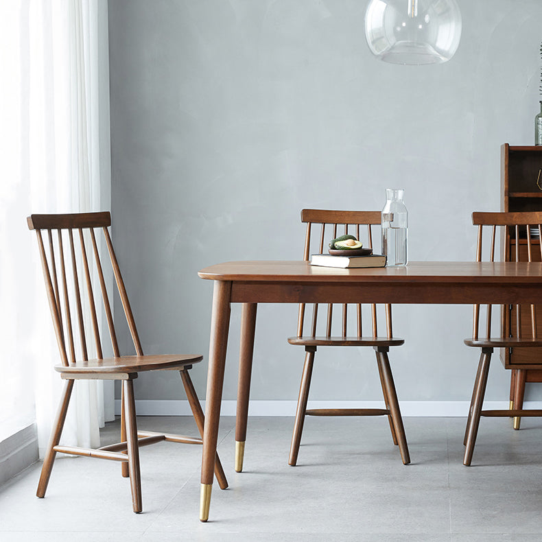 Traditional Luxury Rectangular Dining Table Rubberwood Dining Table with 4 Legs Clearhalo ' dining_table' 'Dining Tables & Seating' 'Dining Tables' 'furn' 'furn_dining_table' 'Furniture' 'furniture_dining_table' 'Kitchen & Dining Furniture' 'kitchen&dining_furn' 'kitchen' 'kitchen_dining_table' 4381249